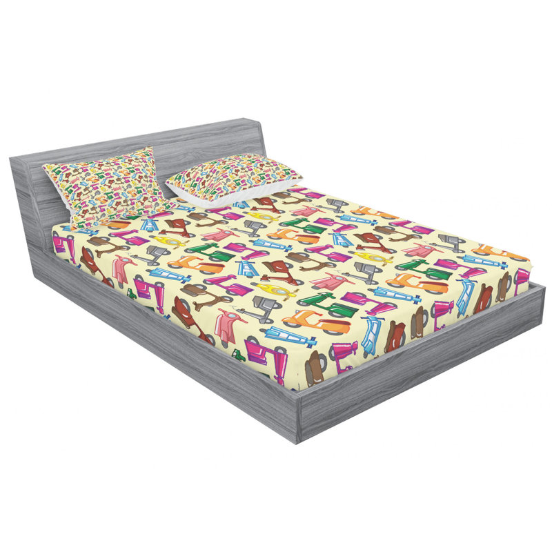 Microfiber Sheet Set, Full Sheet Set with Fitted Sheet