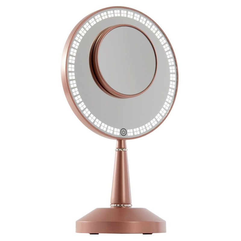 Miroir de maquillage Bijou, Or rose