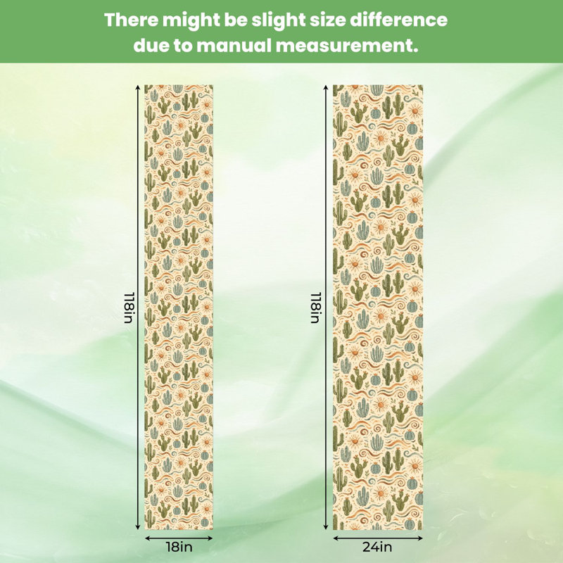 Papier peint adhésif Mid-Century Mid-Century Desert Cactus, L 117,6 po x l 22,8 po