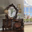 Tabouret de coiffeuse avec garniture cloutée-75667427