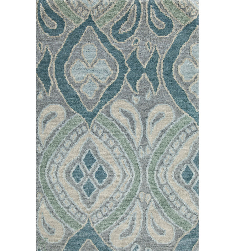 Bali Handmade Wool Geometric Area Rug, Rectangle 9' x 12'