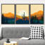 «Southwest Desert Plant Mountain Landscape Nature», impression numérique sur toile 3 pièces-94433890-94433891-119461084