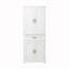 Armoire de rangement de salle de bain avec portes et tiroir, plusieurs espaces de rangement, tablette réglable-1102529009