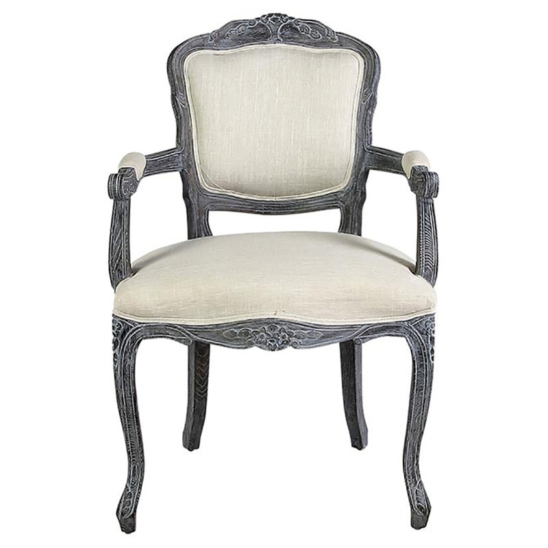 Riom Fabric Arm Chair in Ivory