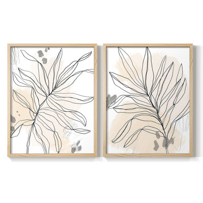 Palm I, livre de croquis I-Premium, reproduction encadrée - prêt à être accroché