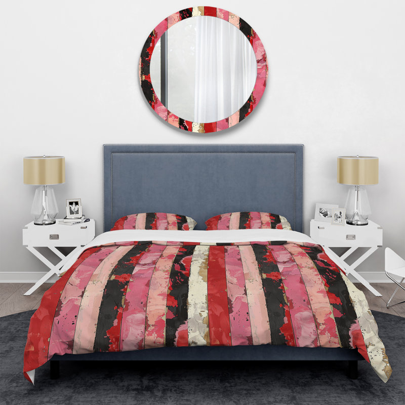 Ensemble de housse de couette Glam Stripes III - Glam, Housse de couette simple + 2 taies décoratives st