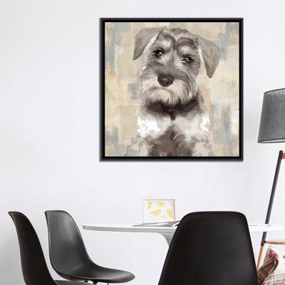« miniature schnauzer », impression sur toile