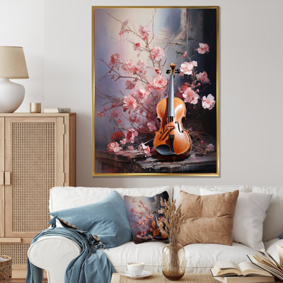 Violon et nature harmoniques nuances II sur toile