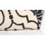 Tapis noir/ivoire en coton fait main à tissage plat geometry Smith-20657599