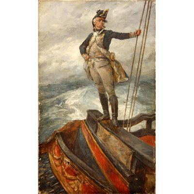 Capitaine de marine sur le pont de merde Taffrail