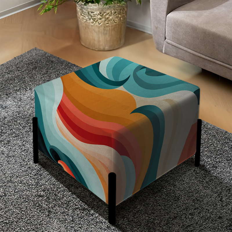 Repose-pieds Mod Wave Revival - Mid-Century