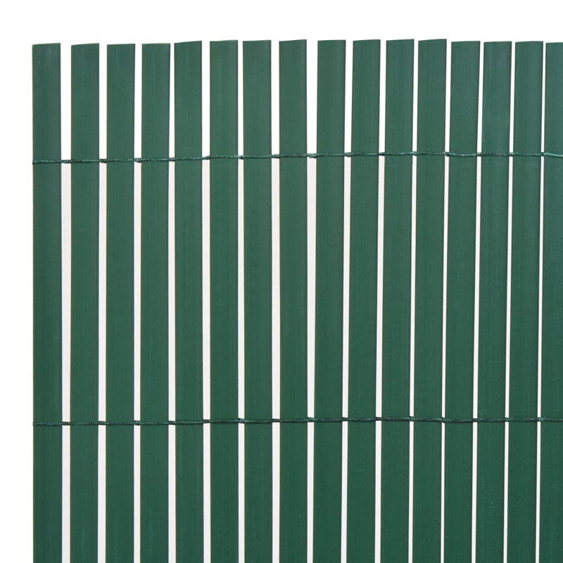 Double-Sided Garden Fence Privacy Barrier, 90 x 400 cm, Green