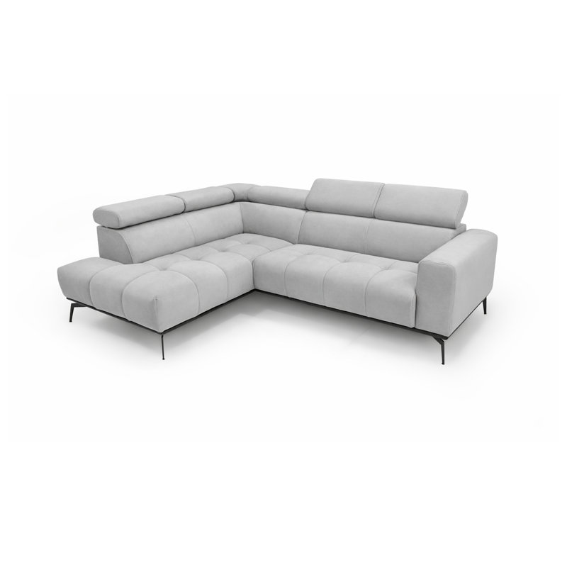 5 Seater Corner Sofa, Light Grey