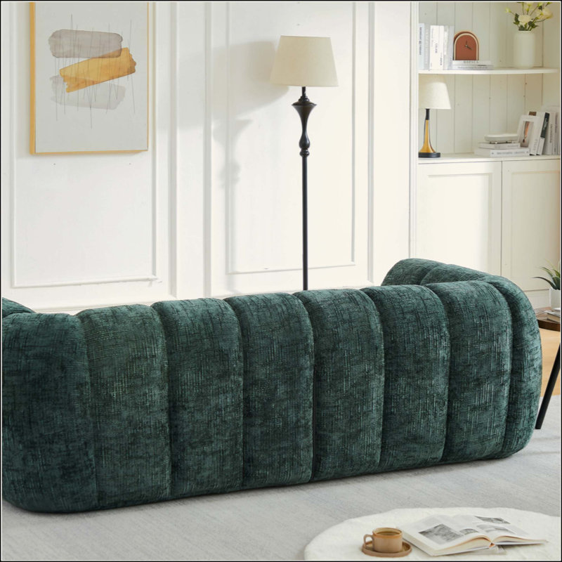 Canapé chenille en mousse pure, canapé nuage matelassé moderne, canapé chenille en mousse pure à assise profonde, canapé moderne confortable, convient aux salons, aux chambres et aux appartements