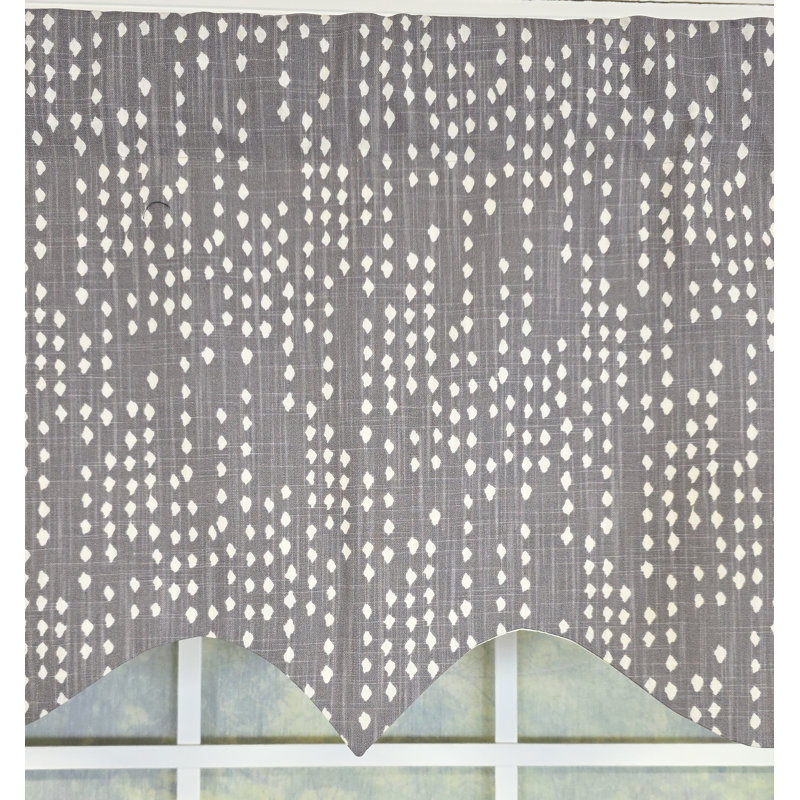 RLF Home Rainfall Regal valance, Gray