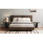 Guyii Modern Super King Dark Brown Platform Bed Frame 180 x 200 cm with Wingback Headboard-120392645