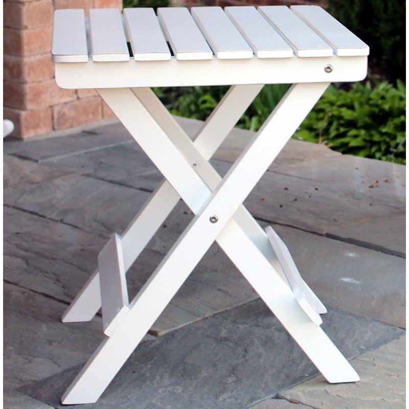 Table de bout en bois, Blanc