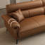 Canapé modulaire brun en cuir véritable-118439323-118439325-118439328