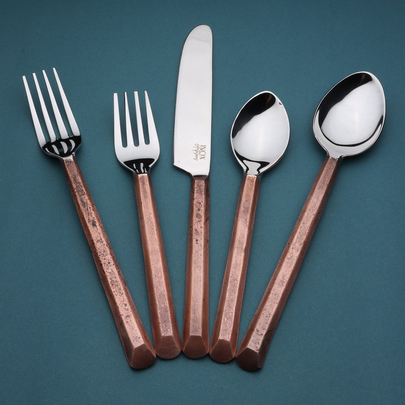 Ensemble de couverts 5 pièces Plateau, service pour 1 personne, Cuivre