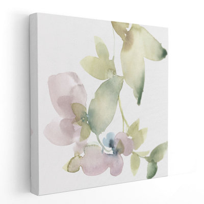 Sweet Petals and Leaves V - reproduction d'art sur toile