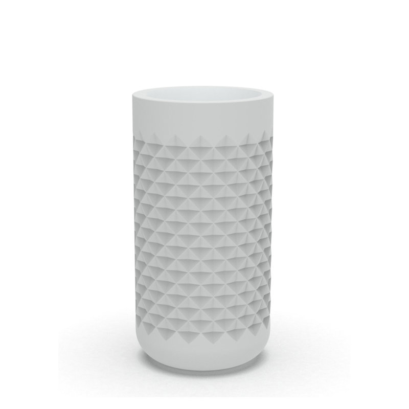 Pot à fleur en plastique Lisle, Blanc, H 36 po x l 18 po x P 18 po