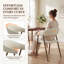  Chaises de salle à manger de style médiéval, chaises d'appoint rembourrées avec dossier incurvé et accoudoirs confortables-133687412