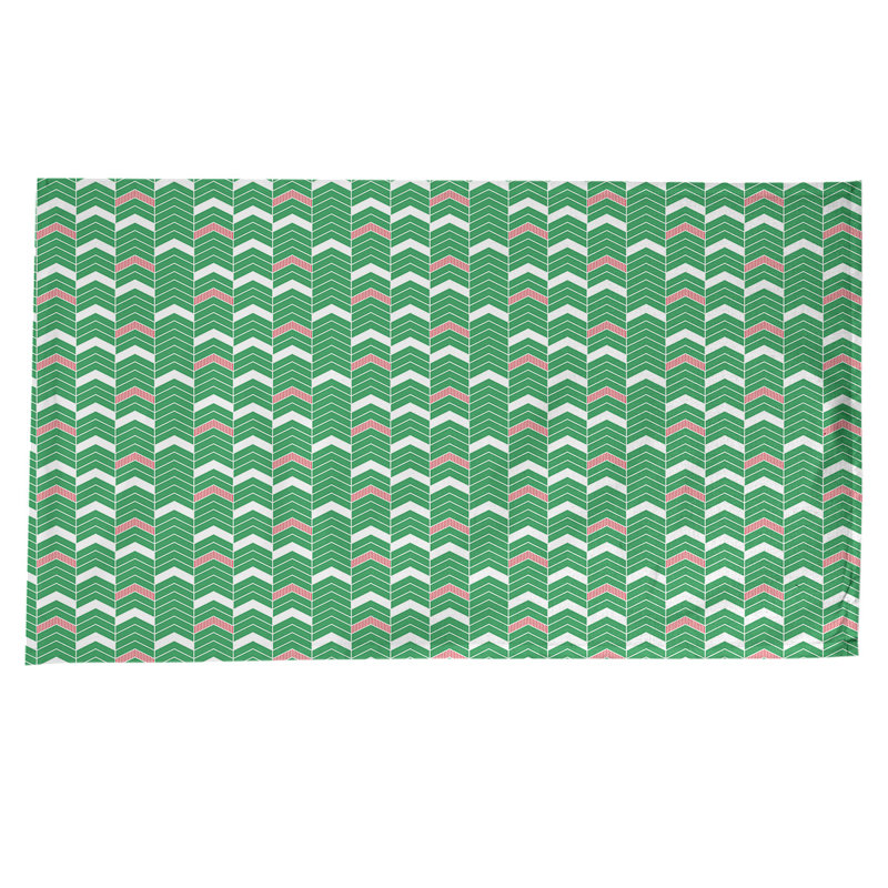 Festive Hol Tablecloth, 102" L x 58" W, Green