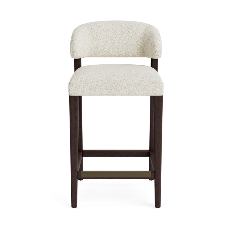 Keane Bar Stool, Berber - Cream, Java, Bar Stool (30” Seat Height)