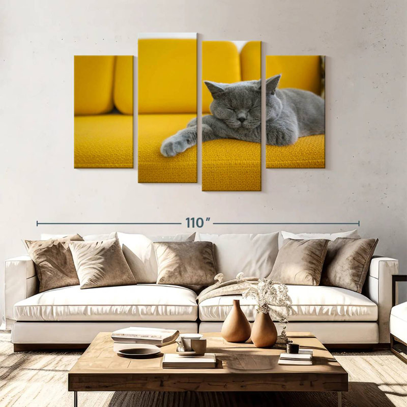 Cat On Sofa