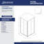 Cabine de douche carrée coulissante 34,5 po x 72 po Cornerview-49978324