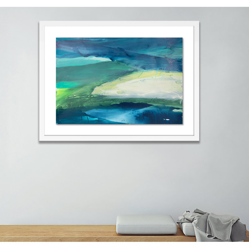 Ocean Water IV Print by Kim Whiteside, White, 18" H x 24" W x 1.5" D
