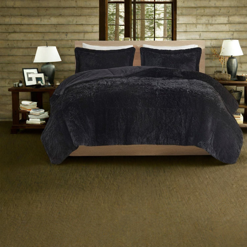 Luxurious Shaggy Fur Bedding Set, Soft Polyester Comfort For Home