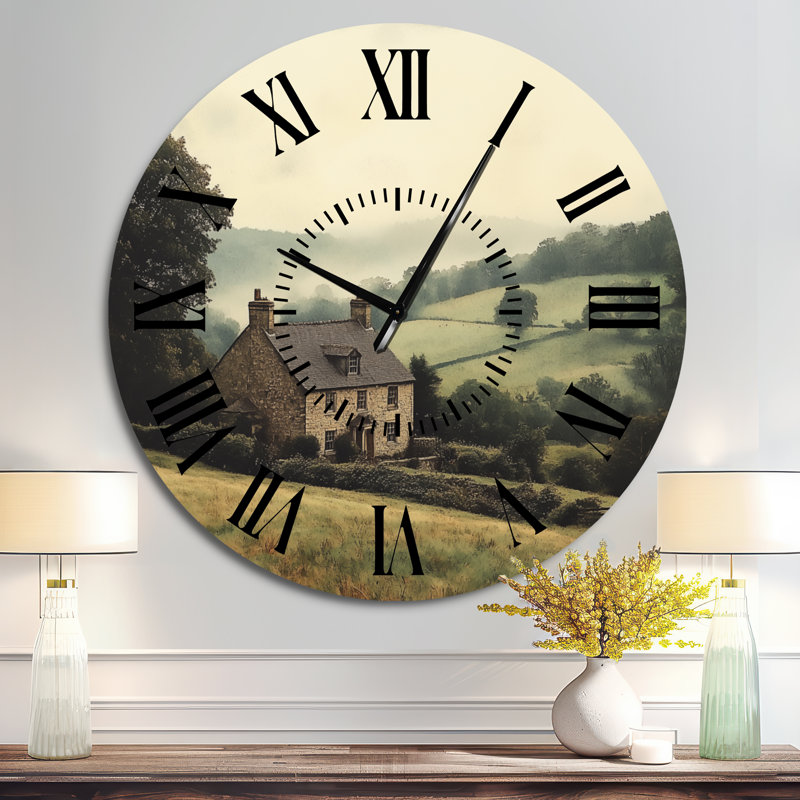 Horloge murale classique en forme de buste romain III, Surdimensionné