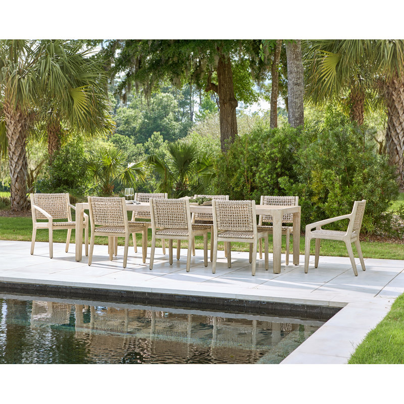 Edenton Outdoor Rectangular Teak Dining Table