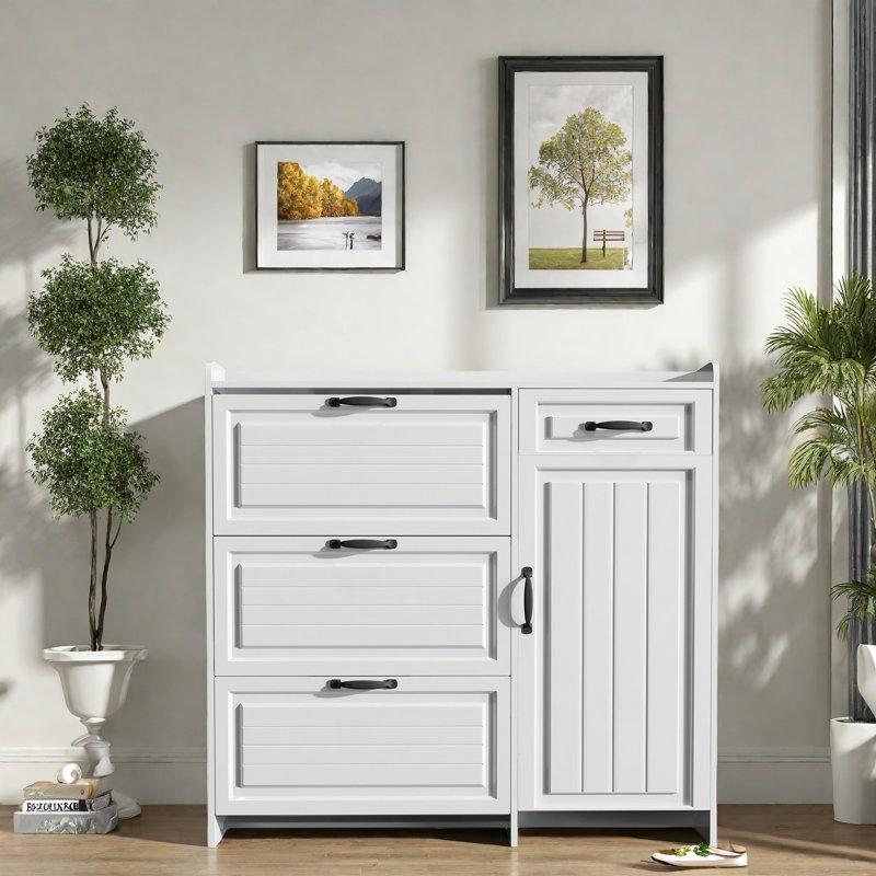 24 Pair Shoe Storage Cabinet