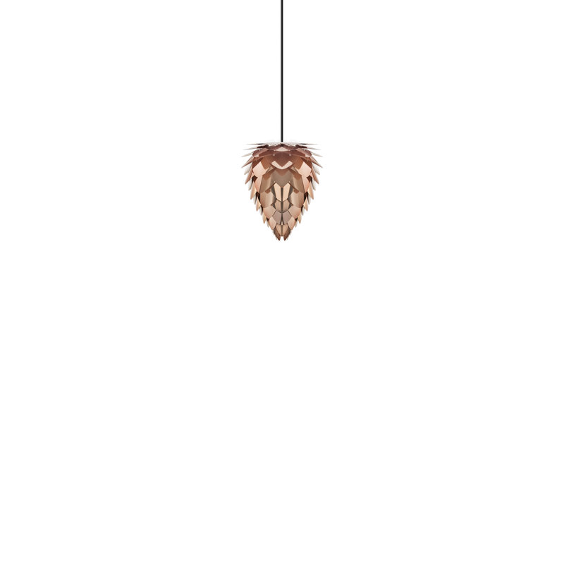 Luminaire suspendu géométrique 1 lumières unique Yates, Noir, H 14,2 po x l 11,8 po x l 11,8 po, Noir