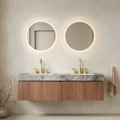 Ensemble de meuble-lavabo flottant à double cuve Adwin