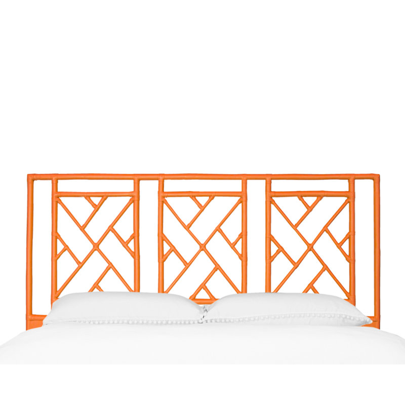 Tête de lit en rotin Cowden , Très grand, Citrus Orange
