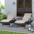 Billur Outdoor Chaise Lounge Set , Cushion Included