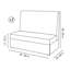 Ensemble de 2 bancs en similicuir Cafe-712963872