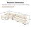 Canapé modulaire surdimensionné de 170 po Cloud