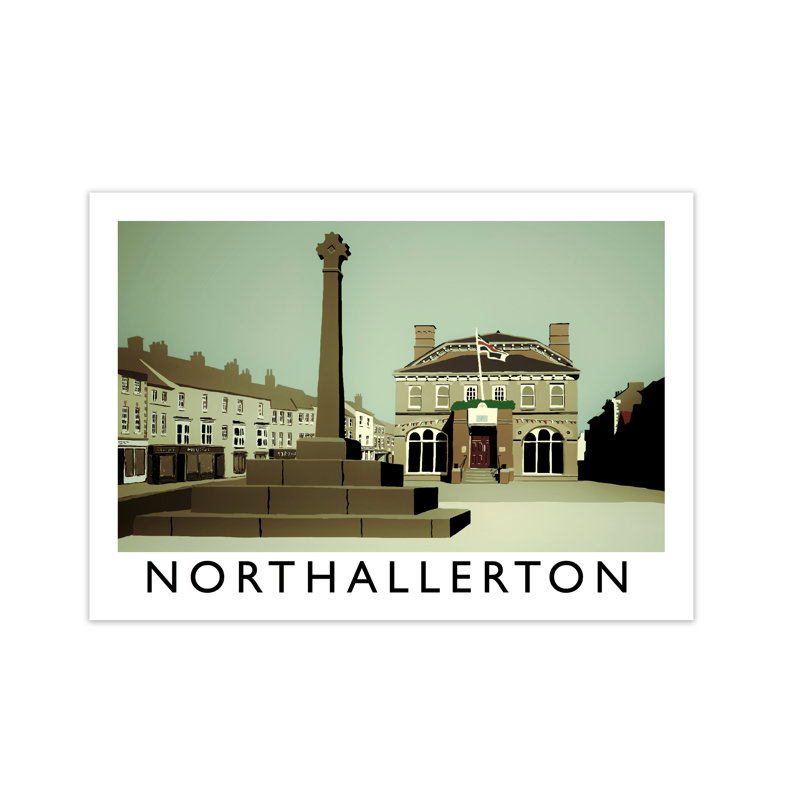 Northallerton North Yorkshire by Richard O'Neill - Print, 21 cm H x 29.7 cm W