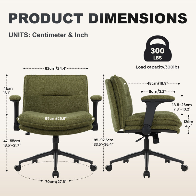 Pearla Office Chair, Green