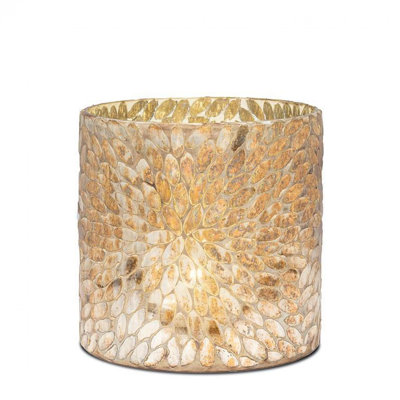 Porte-bougie ouragan en bronze