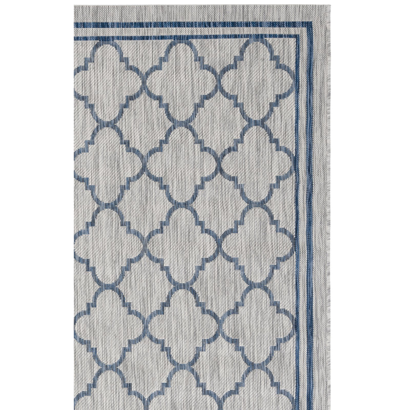 Tapis d'intérieur / extérieur à motif géométrique Alminus Performance, Rectangle 5 pi 3 po x 7 pi 7 po