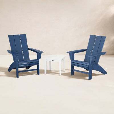 POLYWOOD® Modern Adirondack 2-Person Patio Seating Group