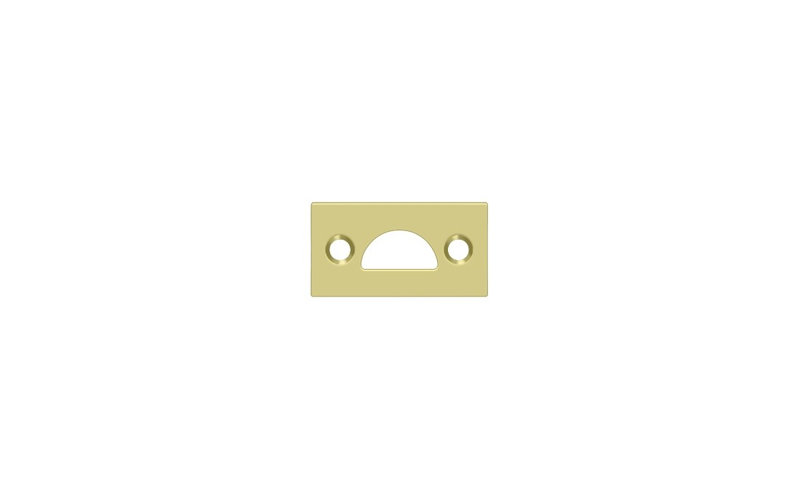 Deltana 178MSTU3 Mortise Strike; Solid Brass; Bright Brass Finish