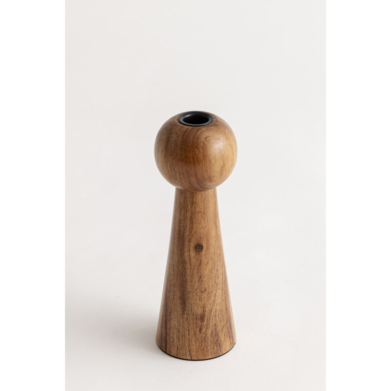 Porte-bougie en bois