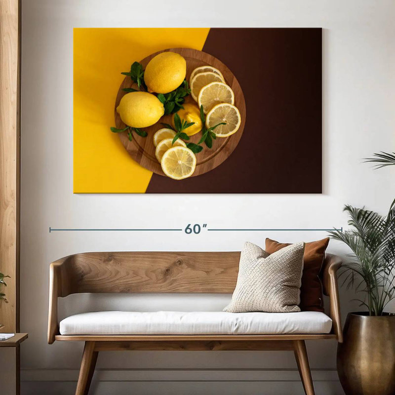 Yarlin Lemon Fruit Board, 34" H x 51" W