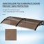 Dakota Fields 195cm W x 75cm D Polycarbonate Cover Retractable Door Canopy